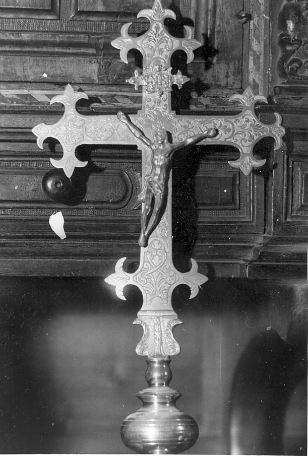 croce processionale, opera isolata - ambito Italia settentrionale (sec. XVII)