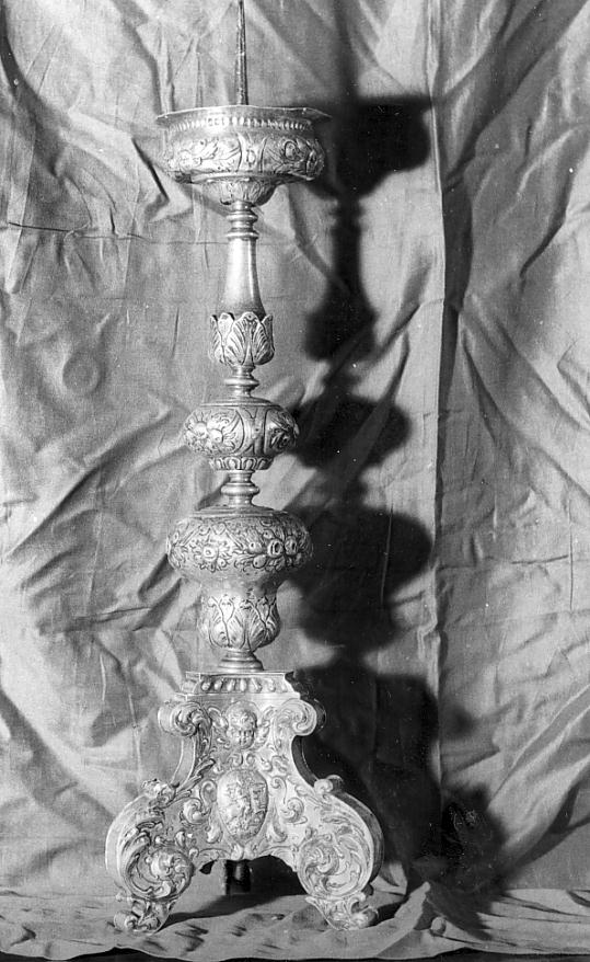 candelabro, coppia - ambito Italia settentrionale (fine sec. XVII)