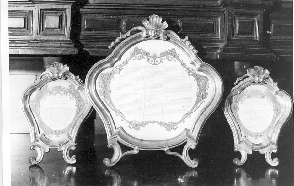 cartagloria, insieme - ambito Italia settentrionale (sec. XVIII)