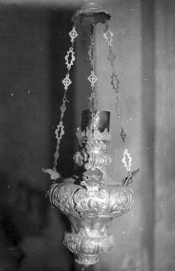 lampada pensile, opera isolata - ambito Italia settentrionale (sec. XVIII)