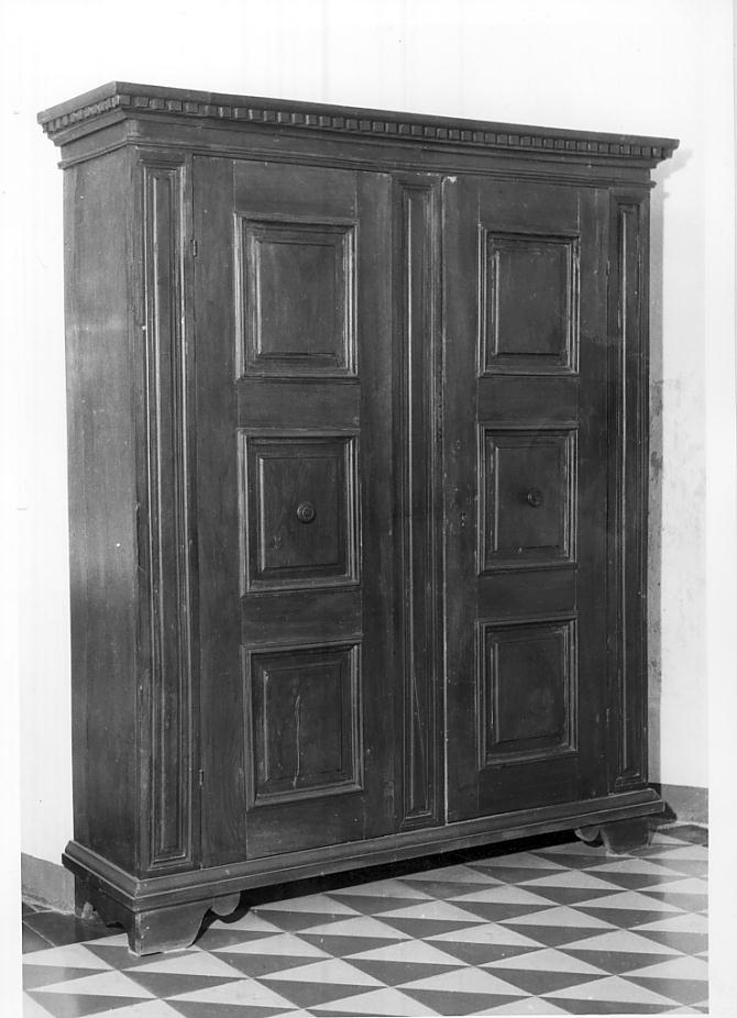 armadio da sacrestia, opera isolata - ambito Italia settentrionale (sec. XVI)