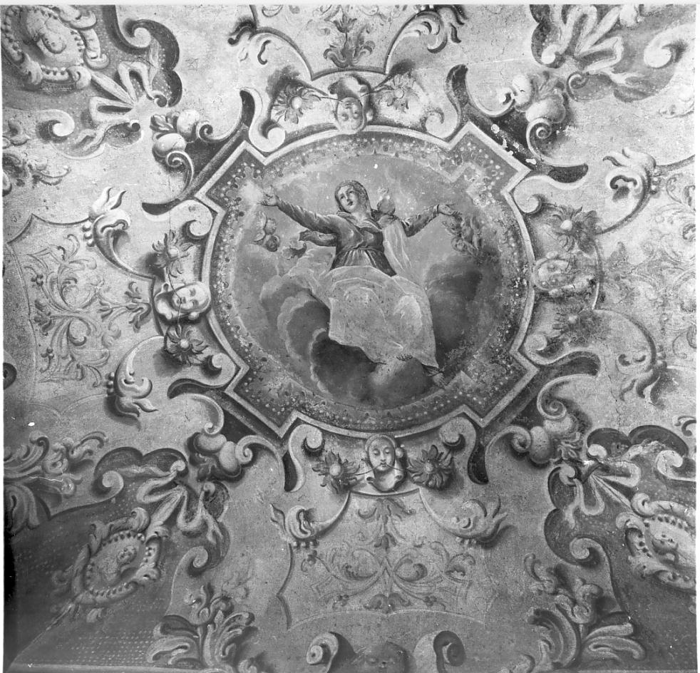 Madonna in gloria (decorazione pittorica, insieme) di Morini Giovanni (attribuito) (seconda metà sec. XVIII)