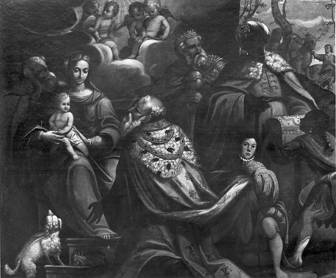 adorazione dei Re Magi (dipinto, opera isolata) di Ghislina Marcantonio (fine sec. XVII)