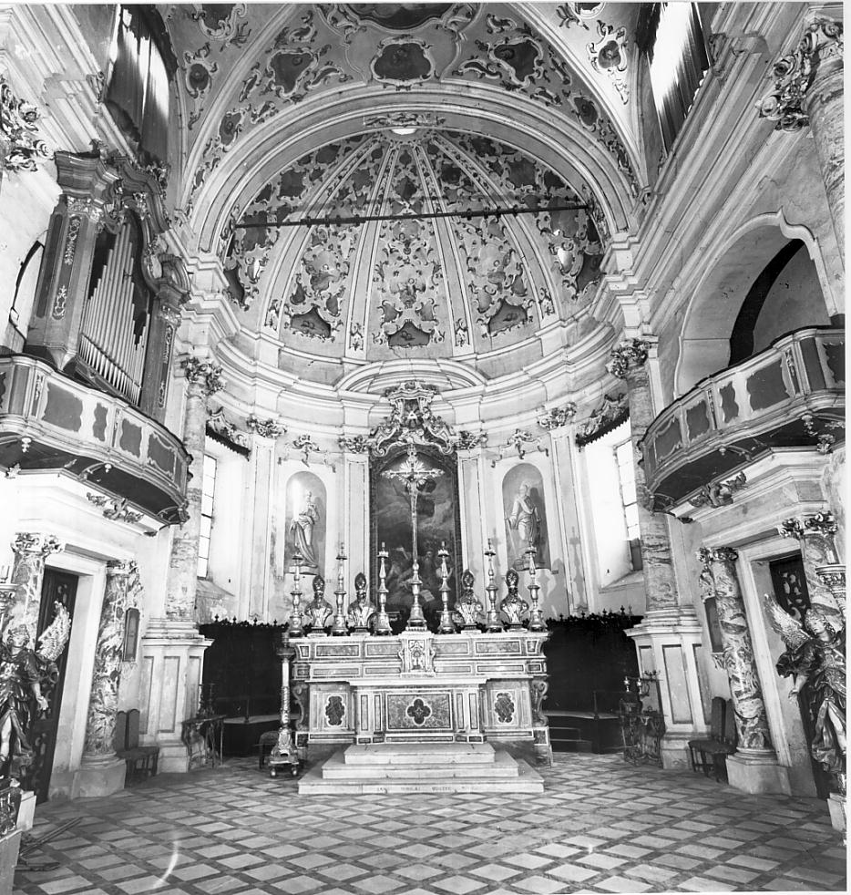 altare maggiore, insieme di Galli Antonio detto Bibiena (attribuito) (fine sec. XVIII)