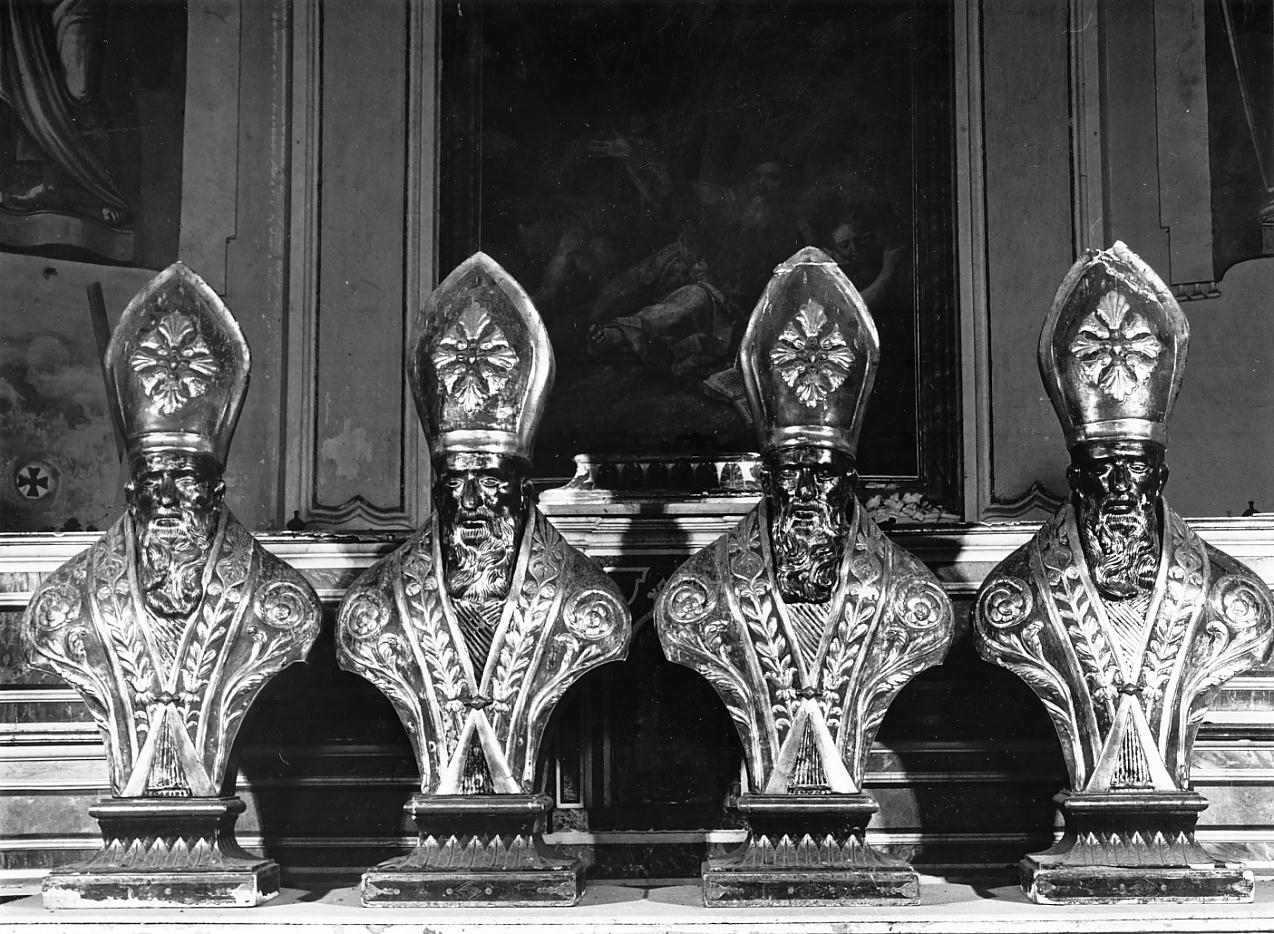 Dottori della chiesa (busto, serie) - manifattura emiliano-lombarda (seconda metà sec. XVIII)
