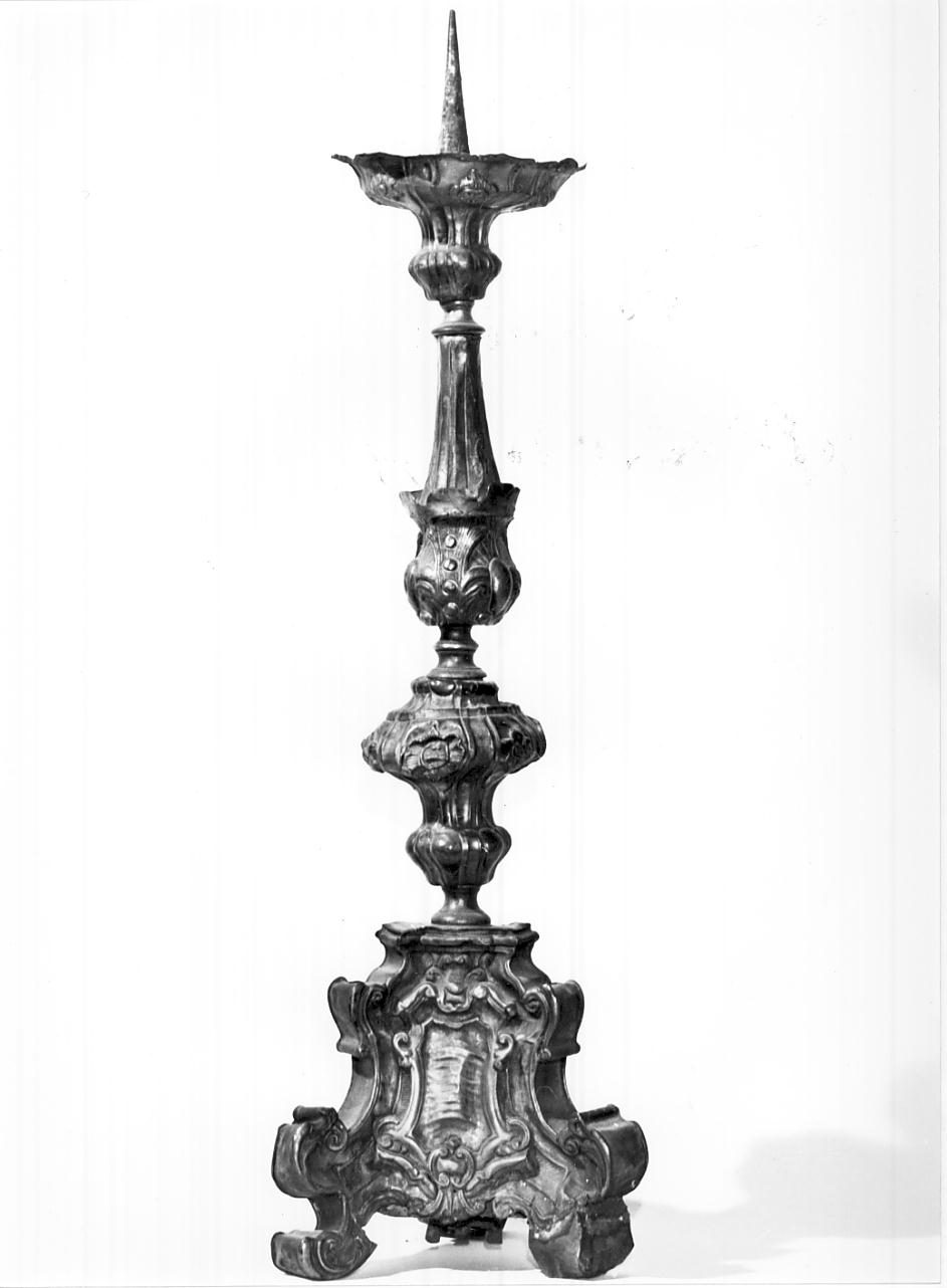 candelabro, serie - bottega mantovana (seconda metà sec. XVIII)