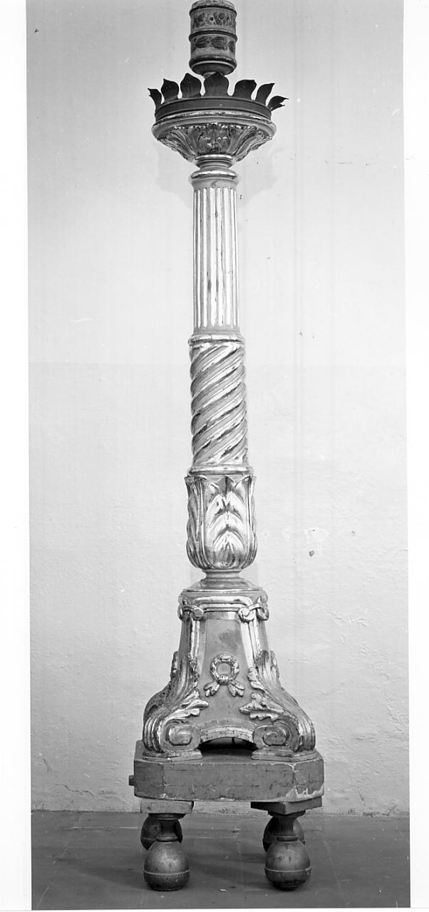 candelabro, opera isolata - bottega mantovana (fine sec. XVIII)