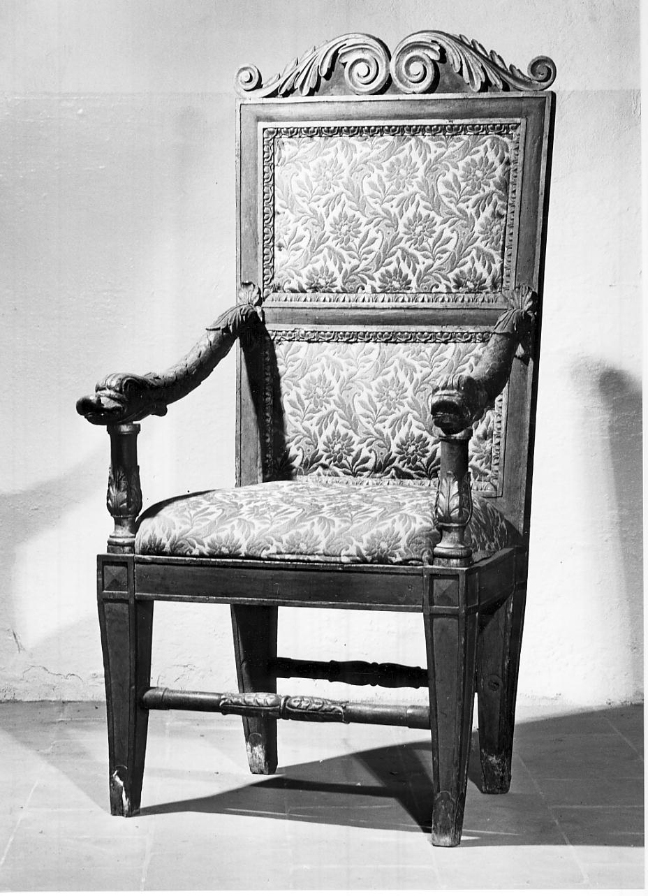 seggiolone, opera isolata - bottega mantovana (inizio sec. XIX)