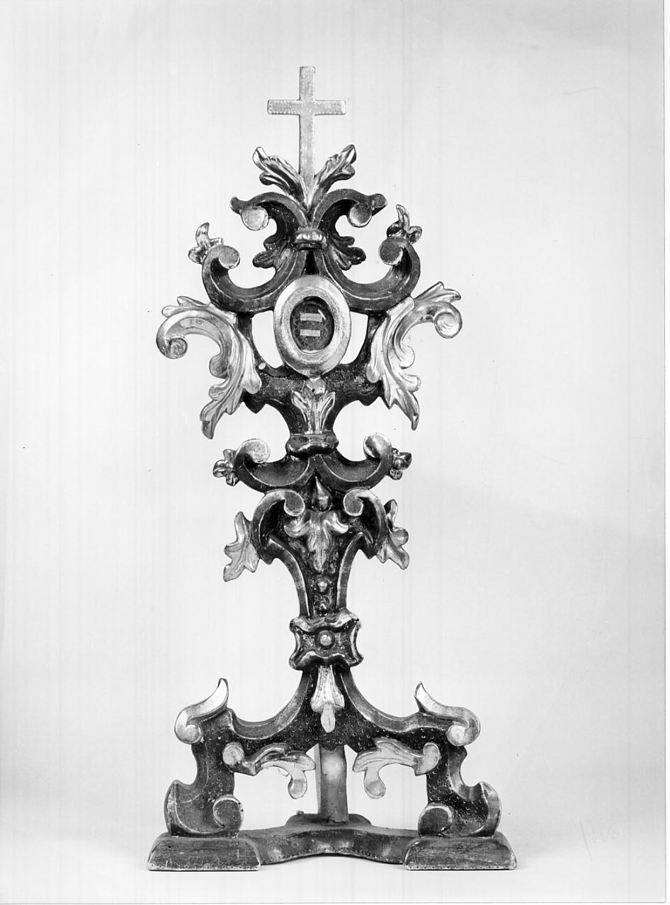 reliquiario - a ostensorio, opera isolata - manifattura emiliano-lombarda (seconda metà sec. XVIII)