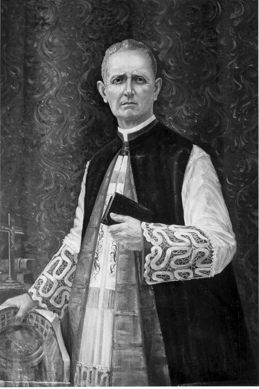 ritratto del sacerdote Bonfilio Senti (dipinto, opera isolata) - ambito lombardo (prima metà sec. XX)