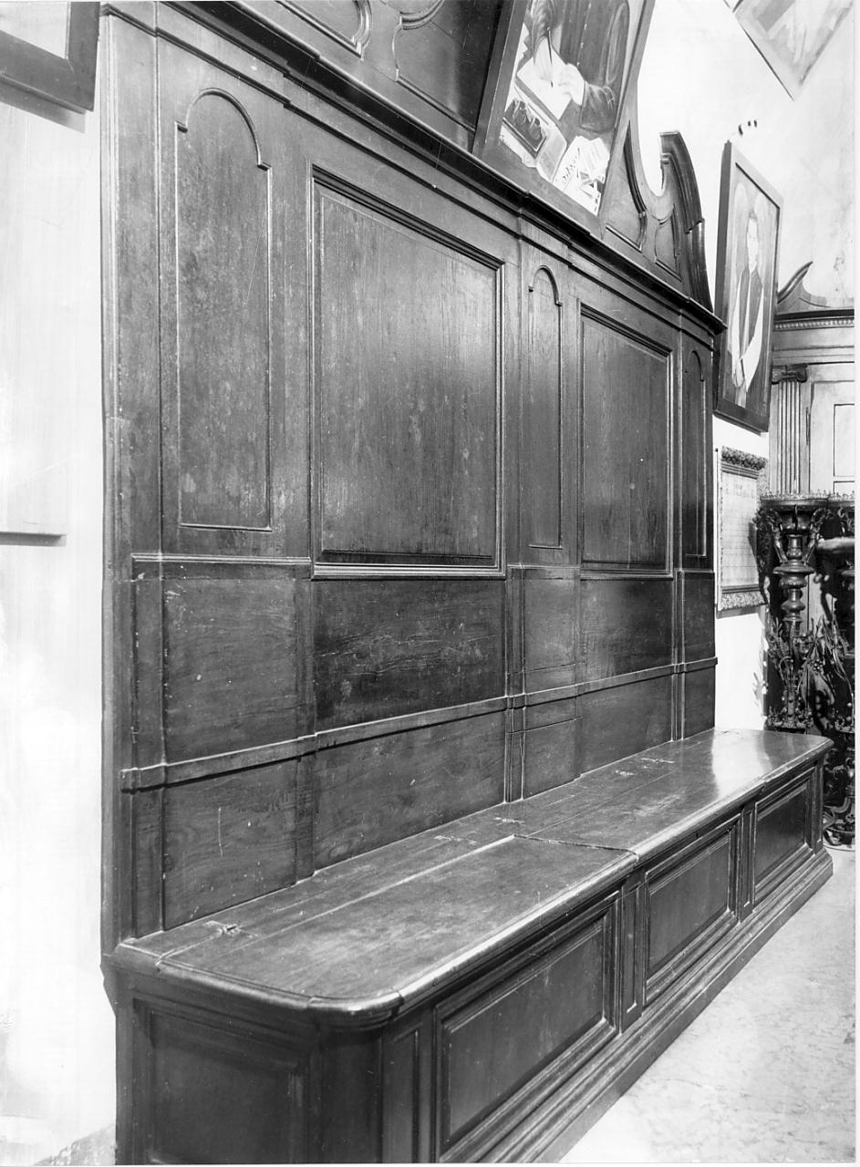 cassapanca, opera isolata - ambito mantovano (seconda metà sec. XVIII)