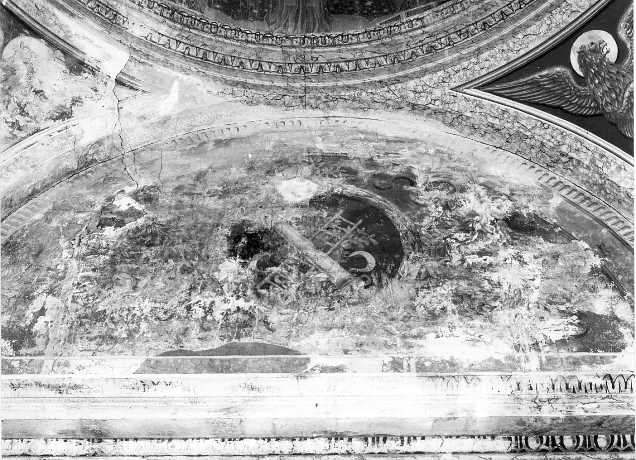 Simboli della passione di Cristo (dipinto, elemento d'insieme) di Miolato Gaetano (sec. XX)