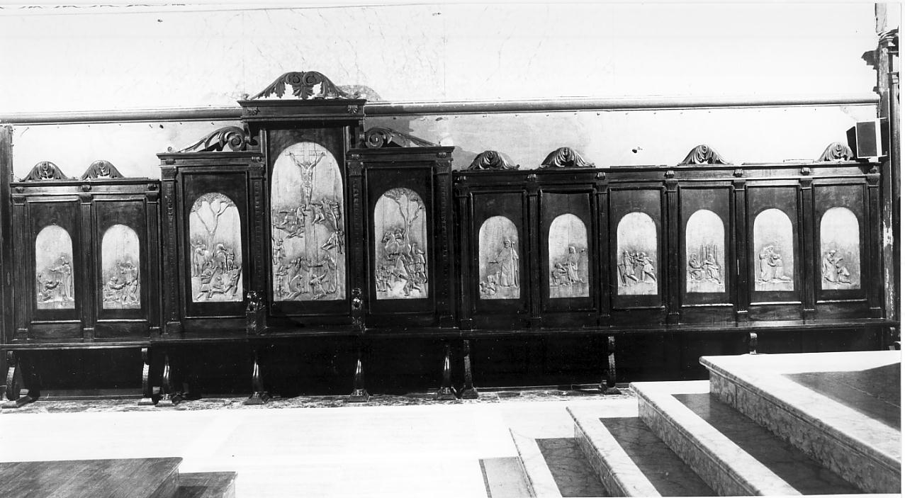 banco del celebrante, coppia di Umani (sec. XX)