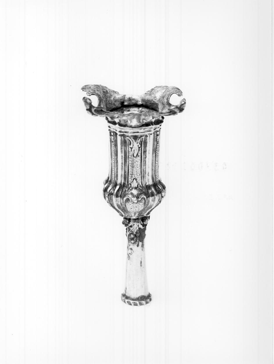 candelabro portatile, opera isolata - ambito mantovano (sec. XVIII)