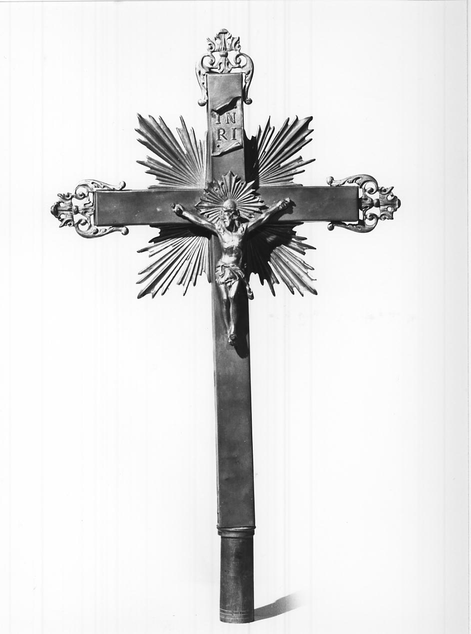 croce processionale, opera isolata - ambito mantovano (prima metà sec. XX)