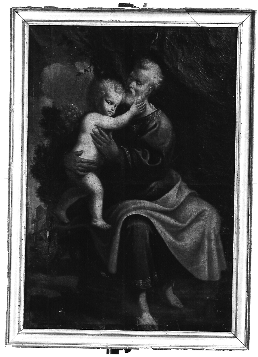 San Giuseppe e Gesù Bambino (dipinto, opera isolata) - ambito cremonese (primo quarto sec. XVII)