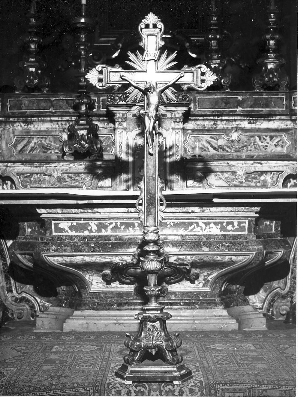 croce d'altare, opera isolata - ambito cremonese (metà sec. XVIII)