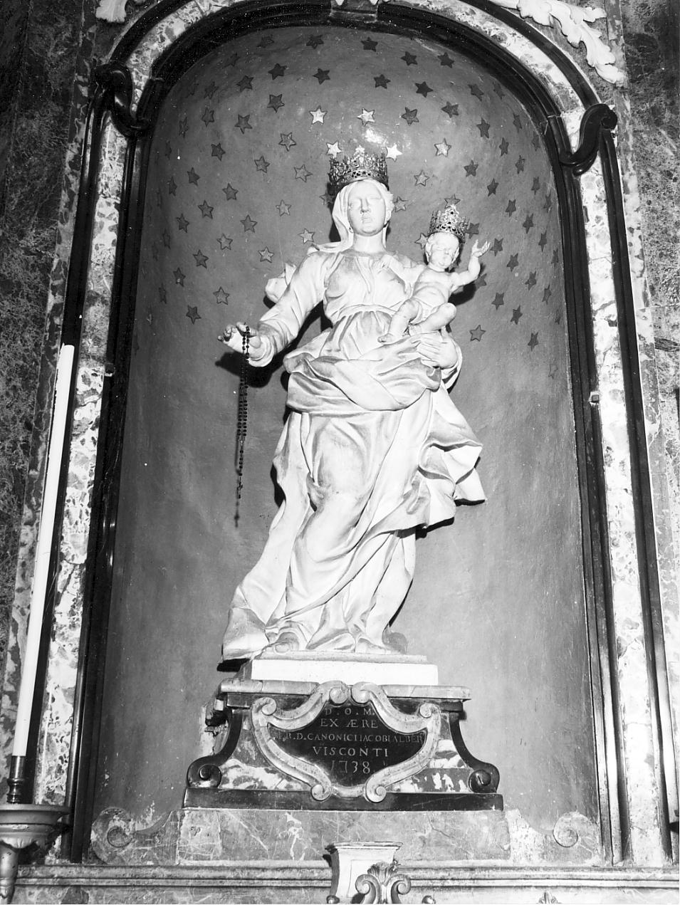 Madonna con Bambino (statua, opera isolata) - ambito cremonese (sec. XVIII)