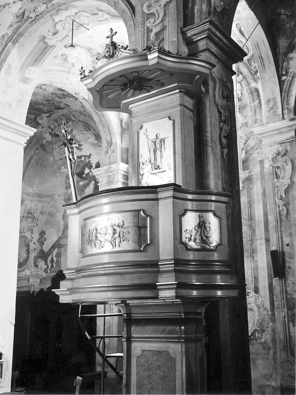 pulpito, opera isolata - ambito cremonese (fine/inizio secc. XVIII/ XIX)