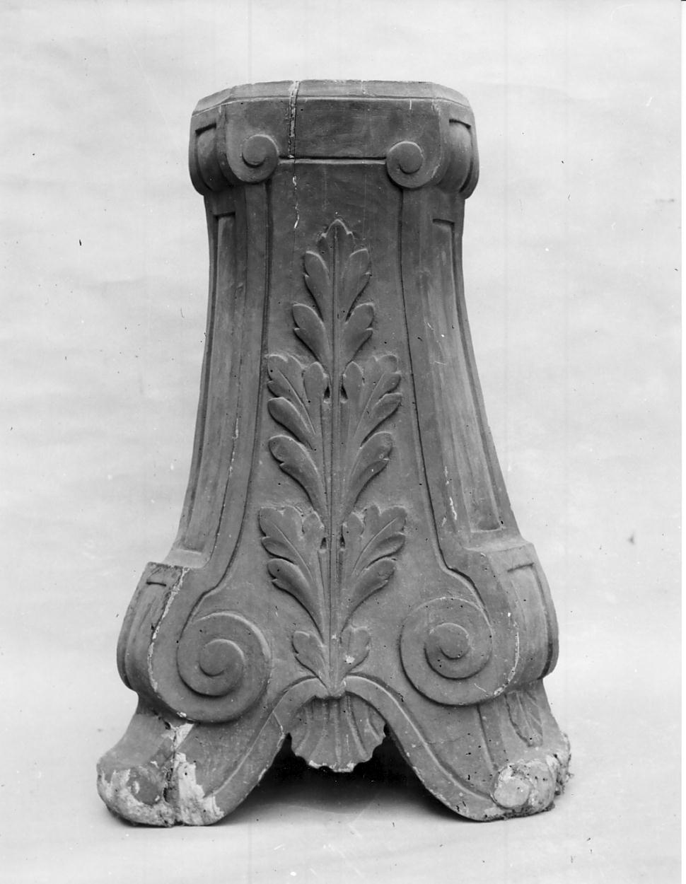 base per croce d'altare, opera isolata - ambito cremonese (fine sec. XVIII)