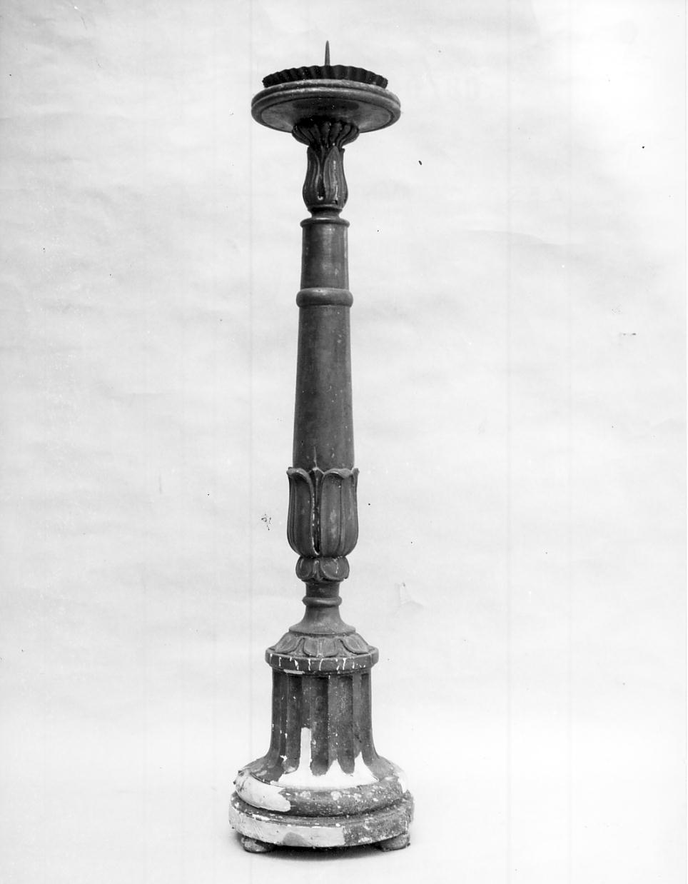 candeliere, opera isolata - ambito cremonese (inizio sec. XIX)