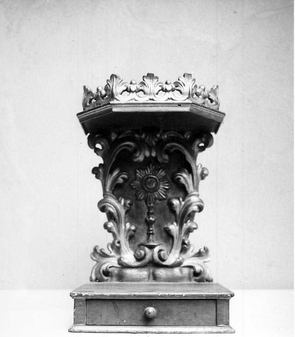 tronetto per esposizione eucaristica, opera isolata - ambito cremonese (sec. XVIII)