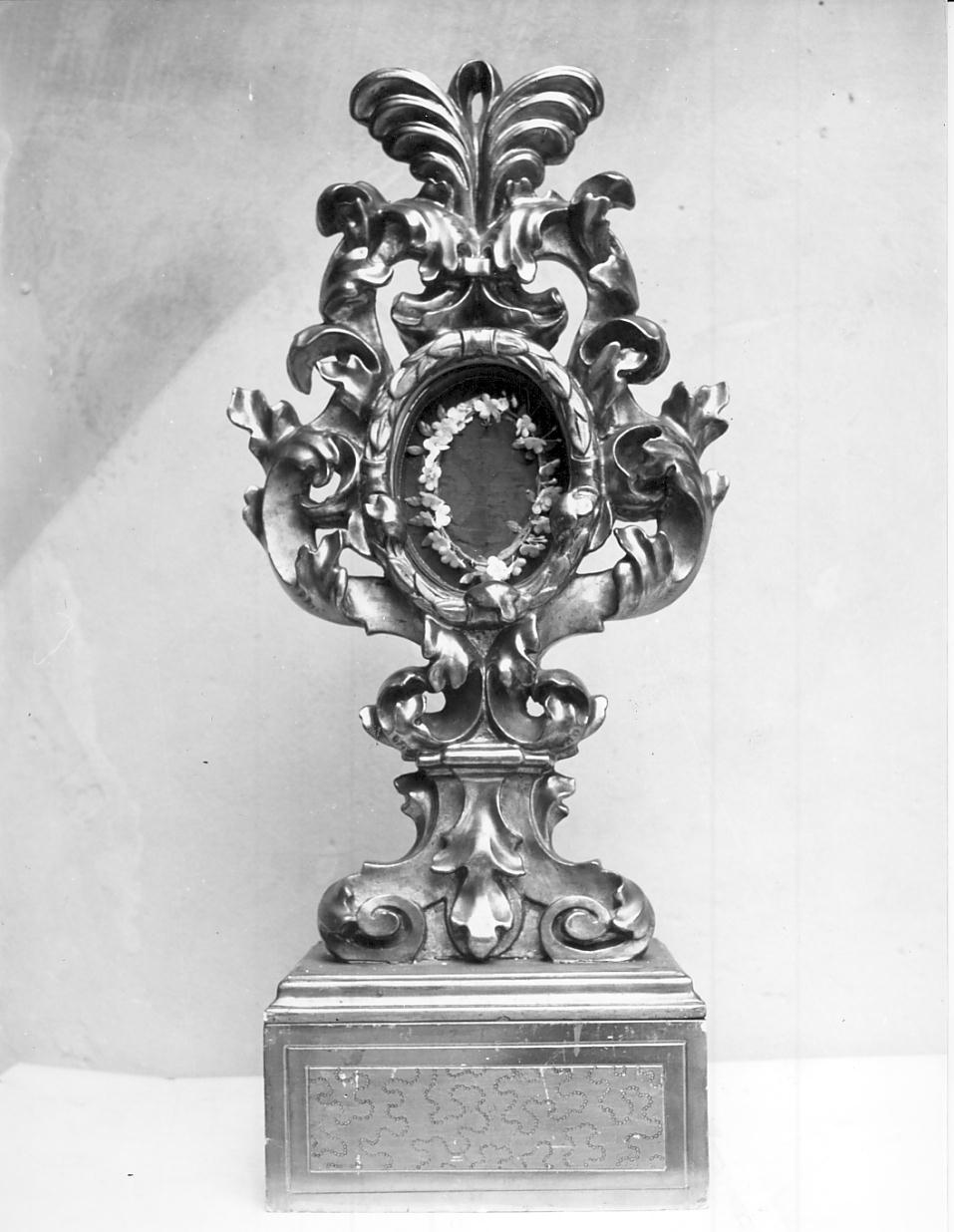 reliquiario - a ostensorio, serie - ambito cremonese (fine sec. XIX)