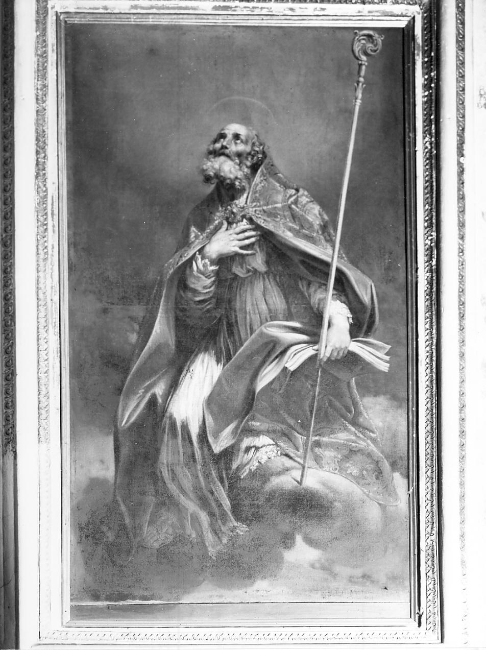 Santo vescovo (dipinto, opera isolata) di Massarotti Angelo (fine/inizio secc. XVII/ XVIII)