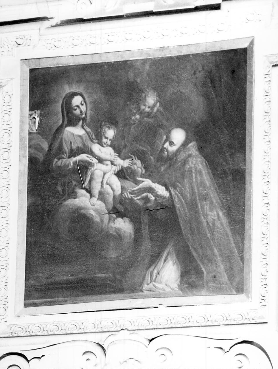 Santo in adorazione del Bambin Gesù (dipinto, opera isolata) di Boccaccino Francesco (attribuito) (ultimo quarto sec. XVII)