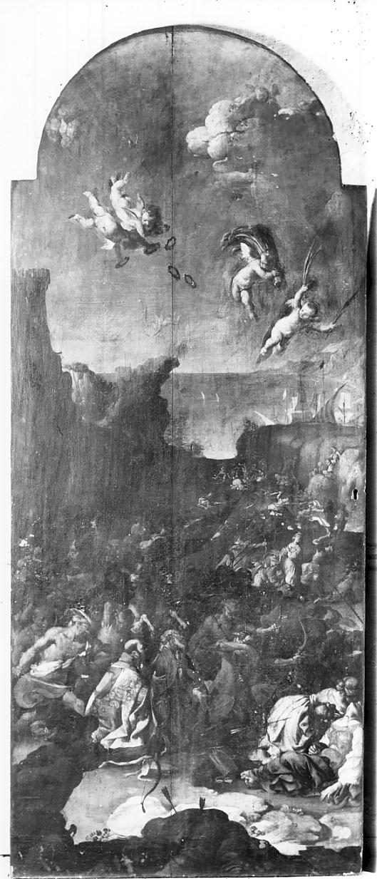 martirio di Sant'Orsola (dipinto, coppia) di Miradori Luigi detto Genovesino (sec. XVII)