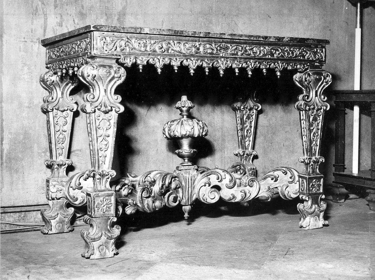 tavolo da muro, coppia - ambito italiano (sec. XVIII)