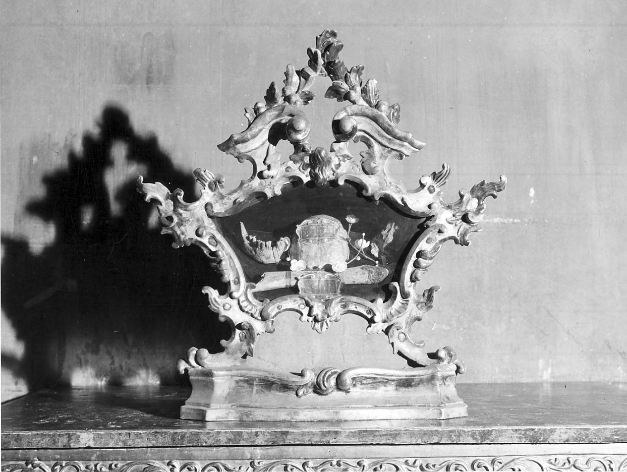 reliquiario, opera isolata - ambito italiano (sec. XVIII)