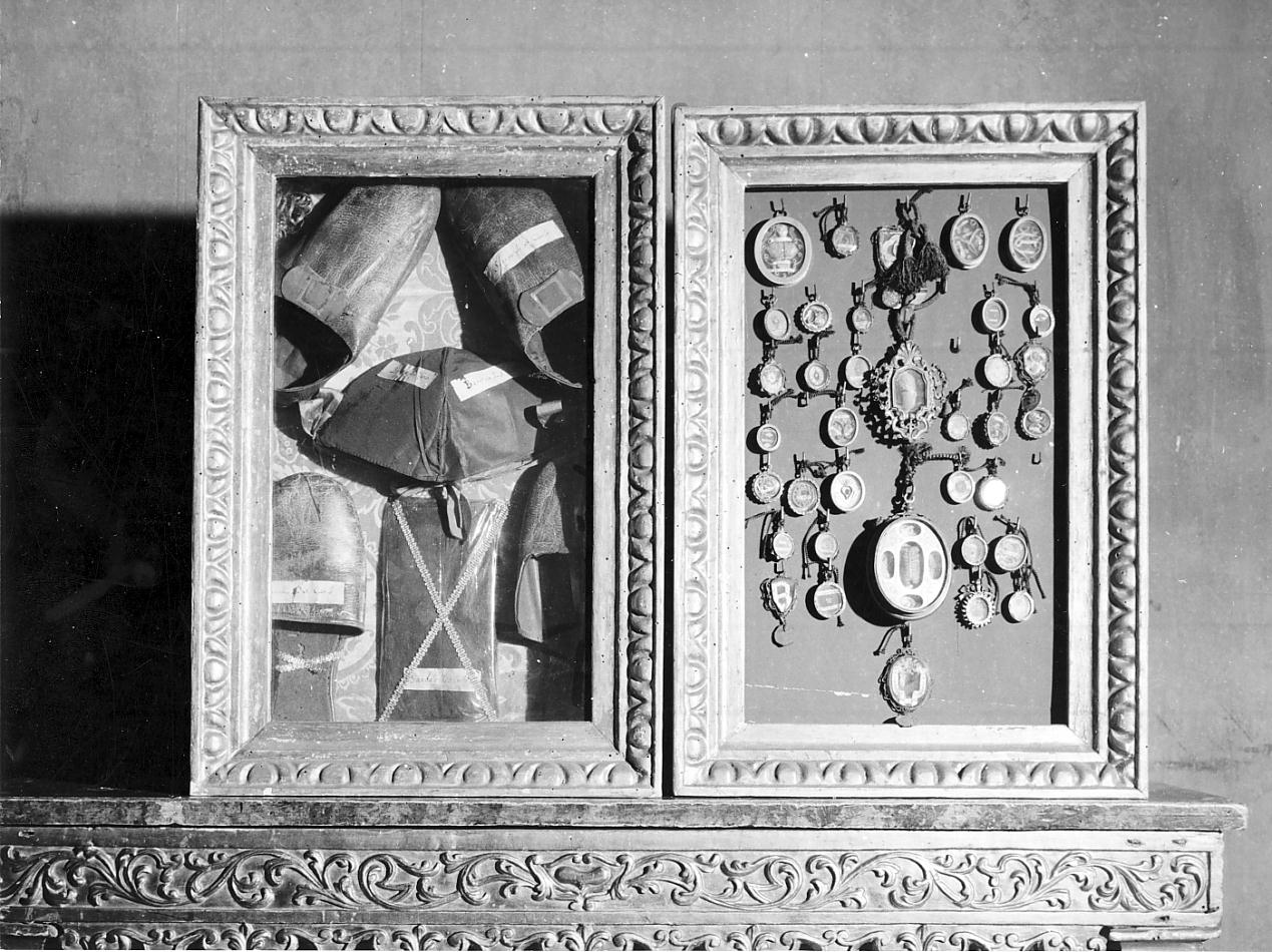 custodia - di reliquiario, coppia - ambito italiano (sec. XIX)