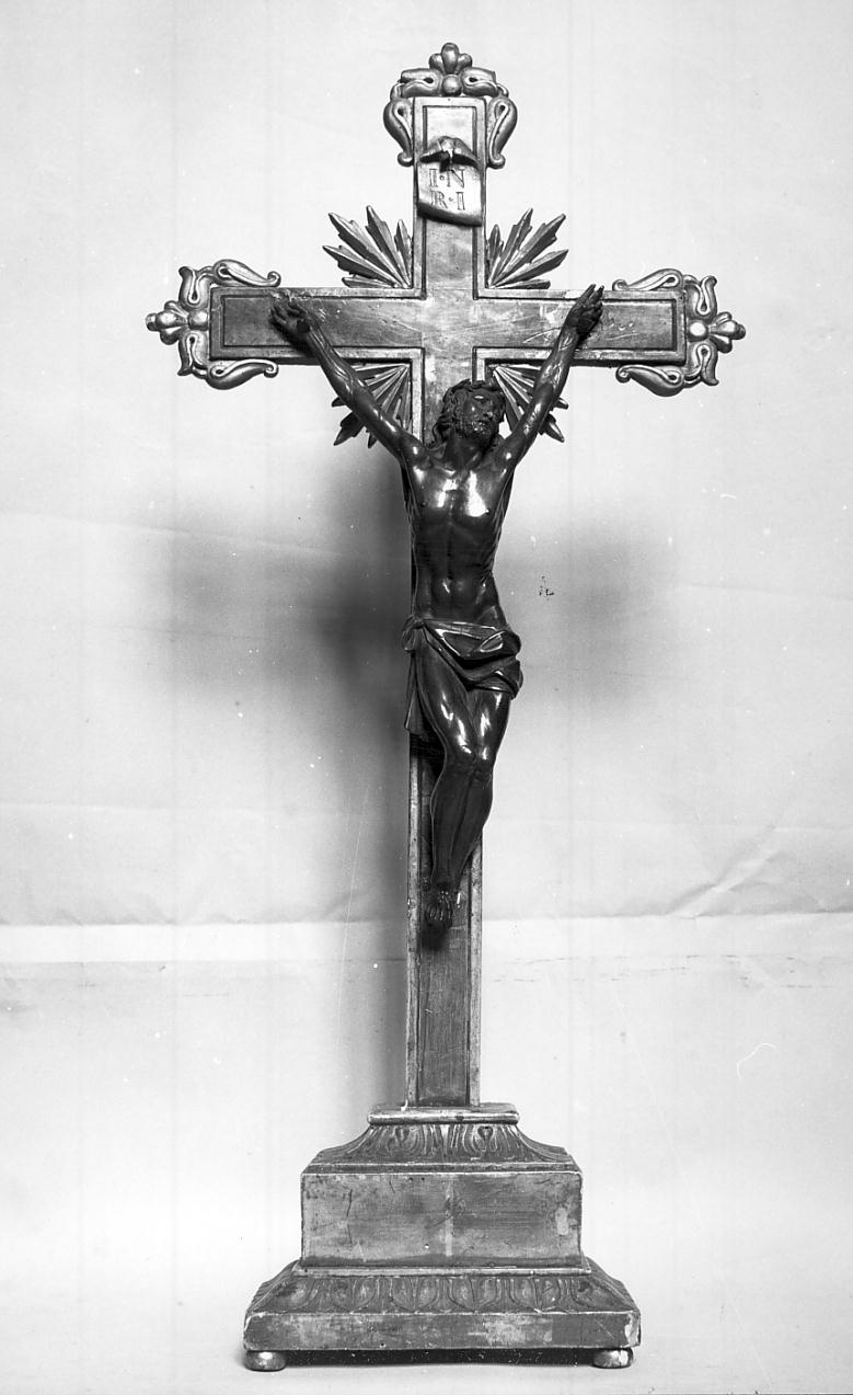 croce da tavolo, opera isolata - ambito italiano (fine sec. XVIII)