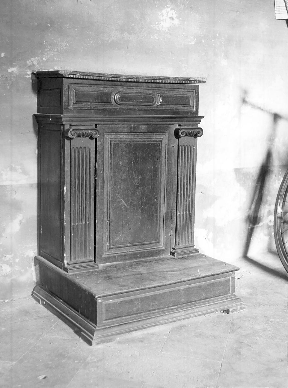 inginocchiatoio, opera isolata - ambito italiano (fine sec. XVI)