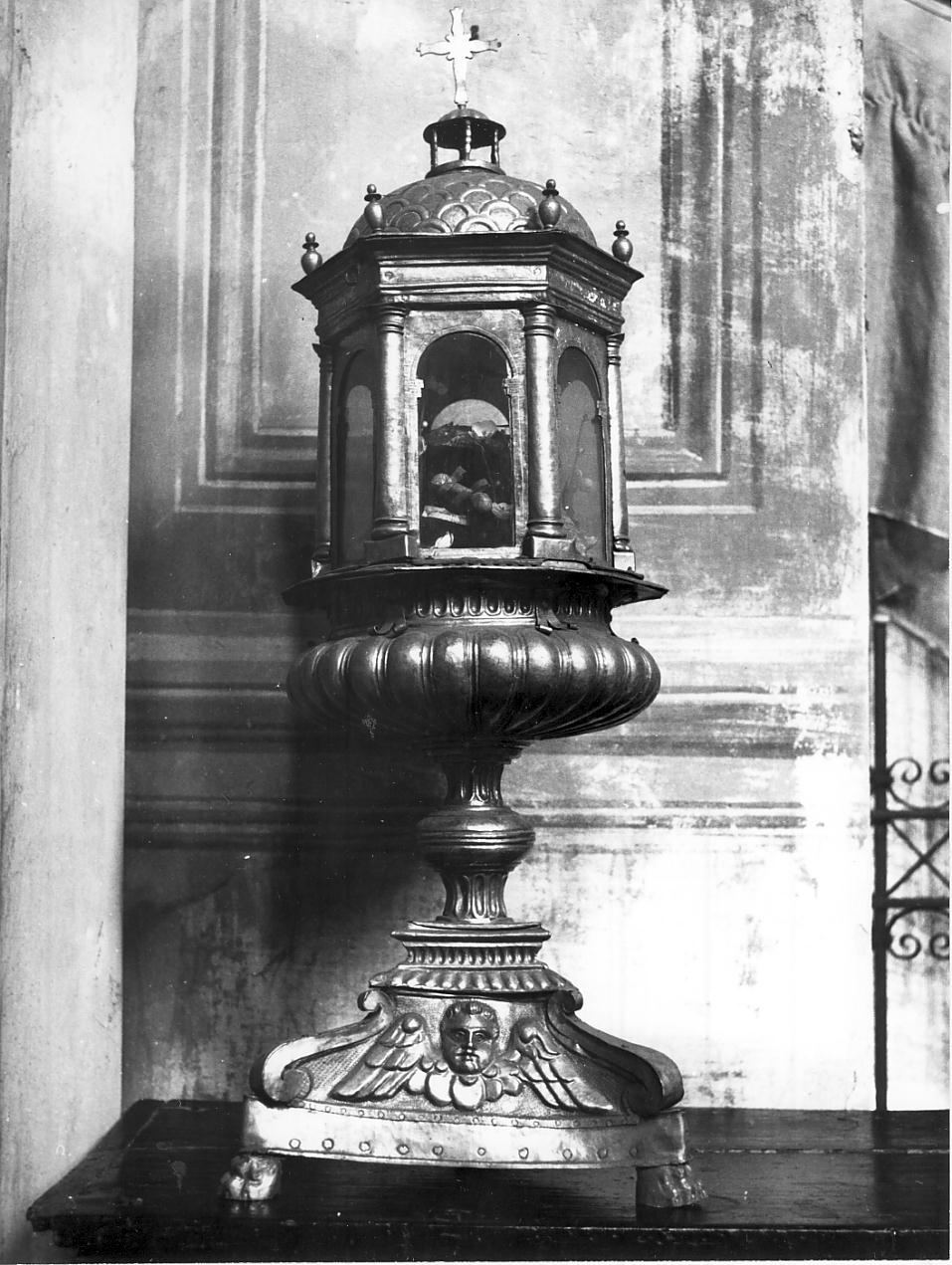 reliquiario, coppia - ambito italiano (fine/inizio secc. XVII/ XVIII)