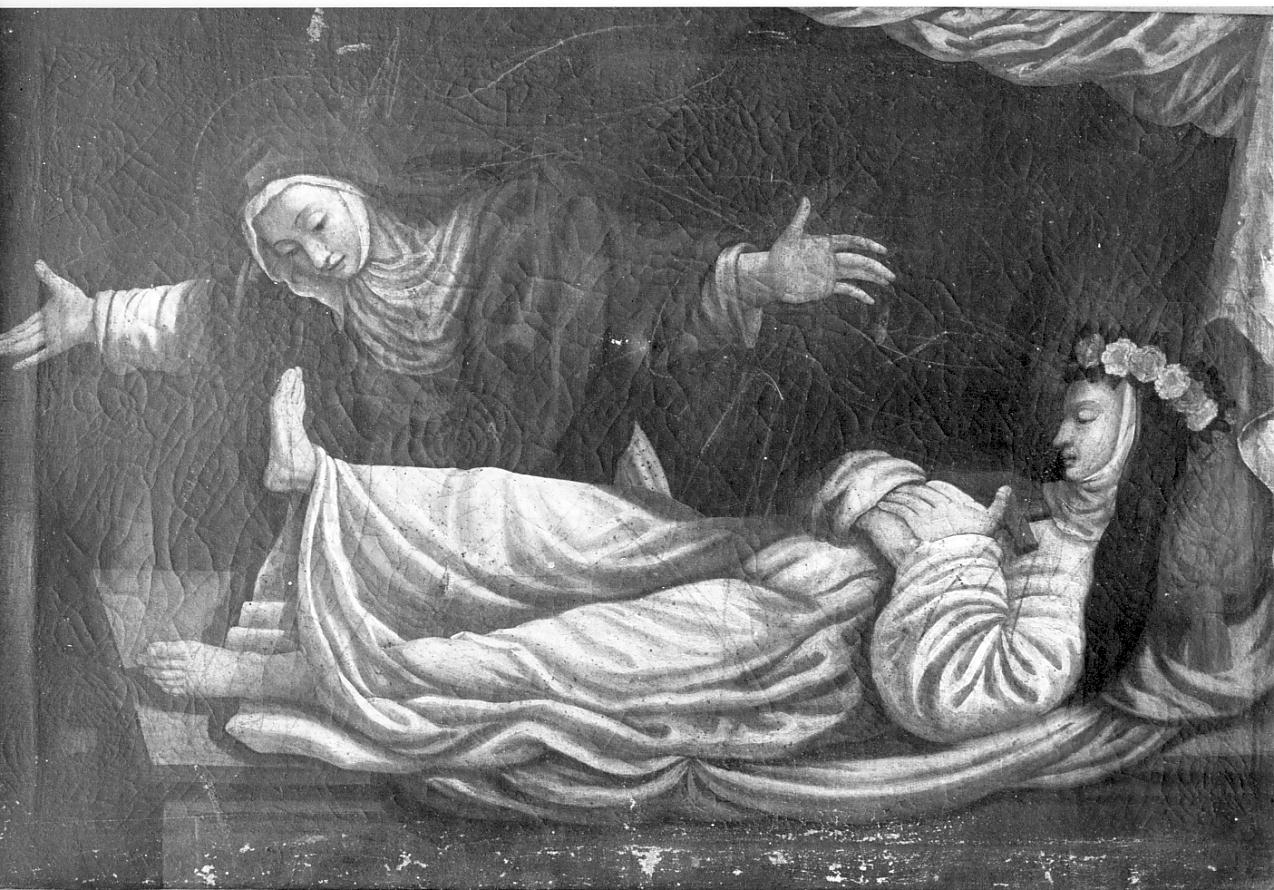 miracolo di una Santa domenicana (dipinto, opera isolata) - ambito lombardo (fine sec. XVII)