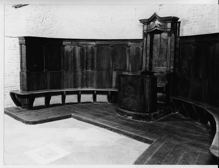 stalli del coro, opera isolata - ambito mantovano (seconda metà sec. XVIII)