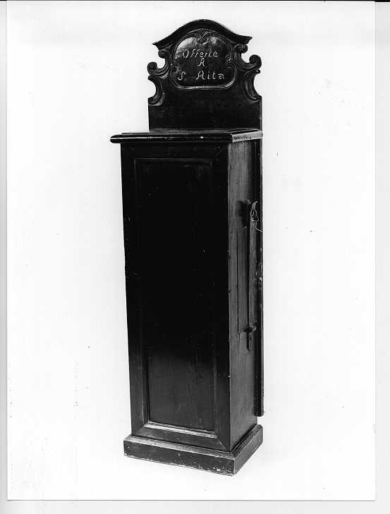 cassetta per elemosine, opera isolata - ambito mantovano (seconda metà sec. XIX)