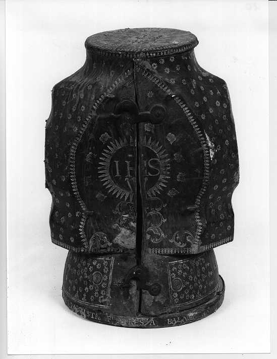 custodia - di ostensorio, opera isolata - ambito mantovano (sec. XVIII)