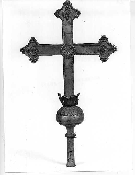 croce processionale, opera isolata - ambito emiliano (sec. XIX)