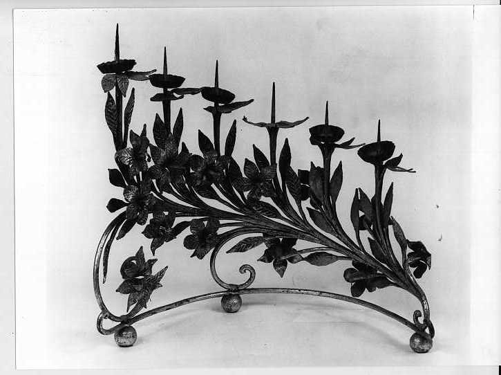 candelabro, coppia - ambito mantovano (fine sec. XIX)