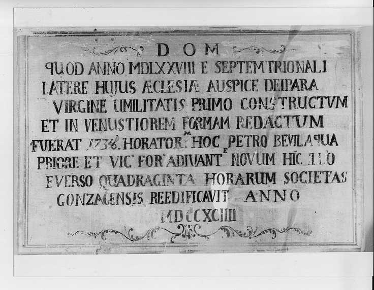 lapide, opera isolata - ambito mantovano (sec. XVIII)