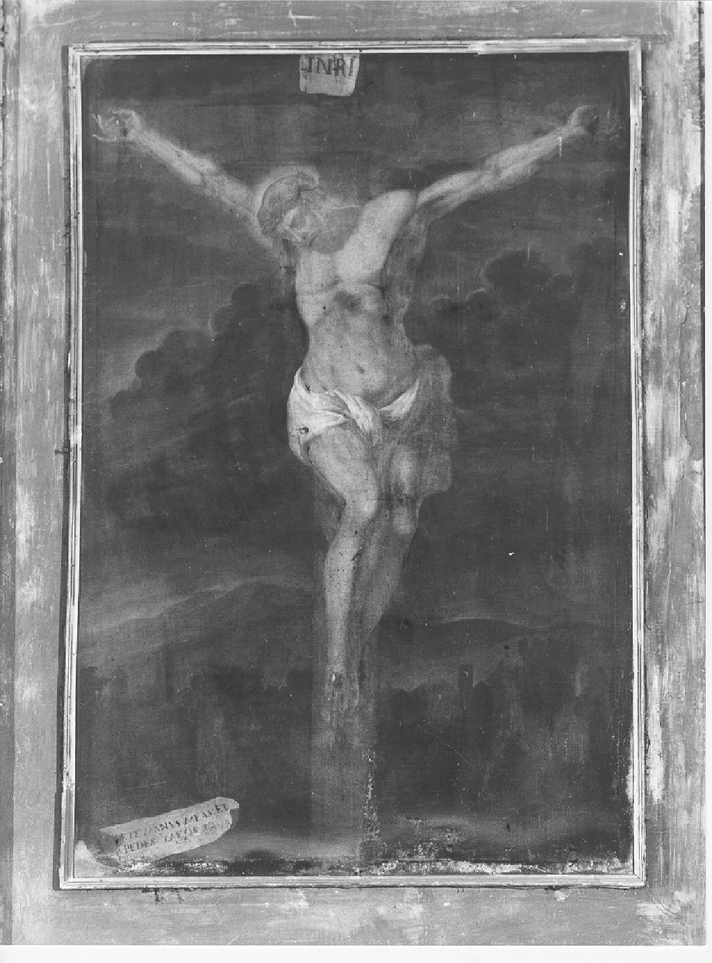 Cristo sulla croce (dipinto, opera isolata) - ambito mantovano (sec. XVIII)