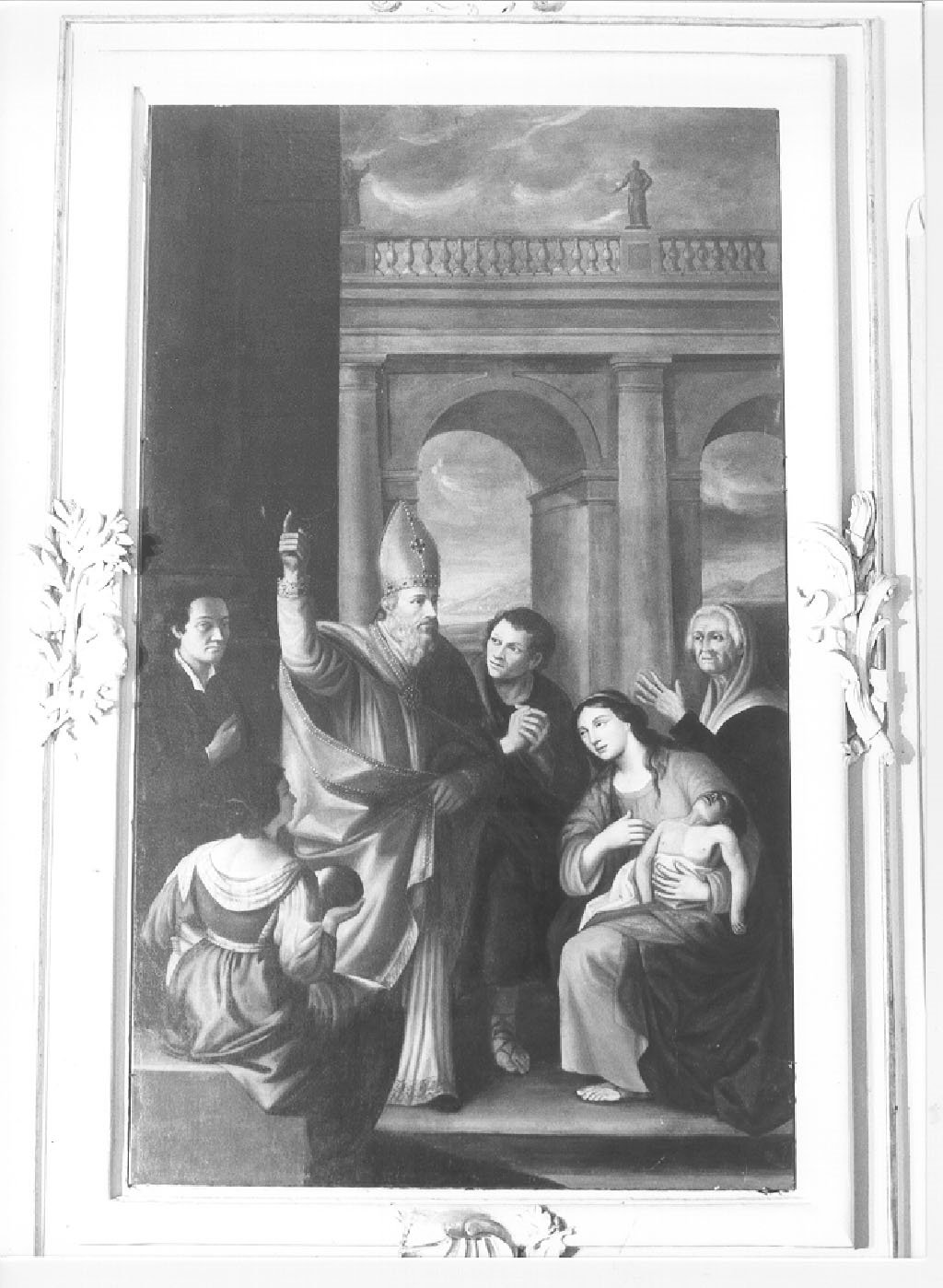 San Martino risuscita un bambino, Miracolo di San Martino (dipinto, opera isolata) di Nicolini Luigi (fine sec. XVIII)