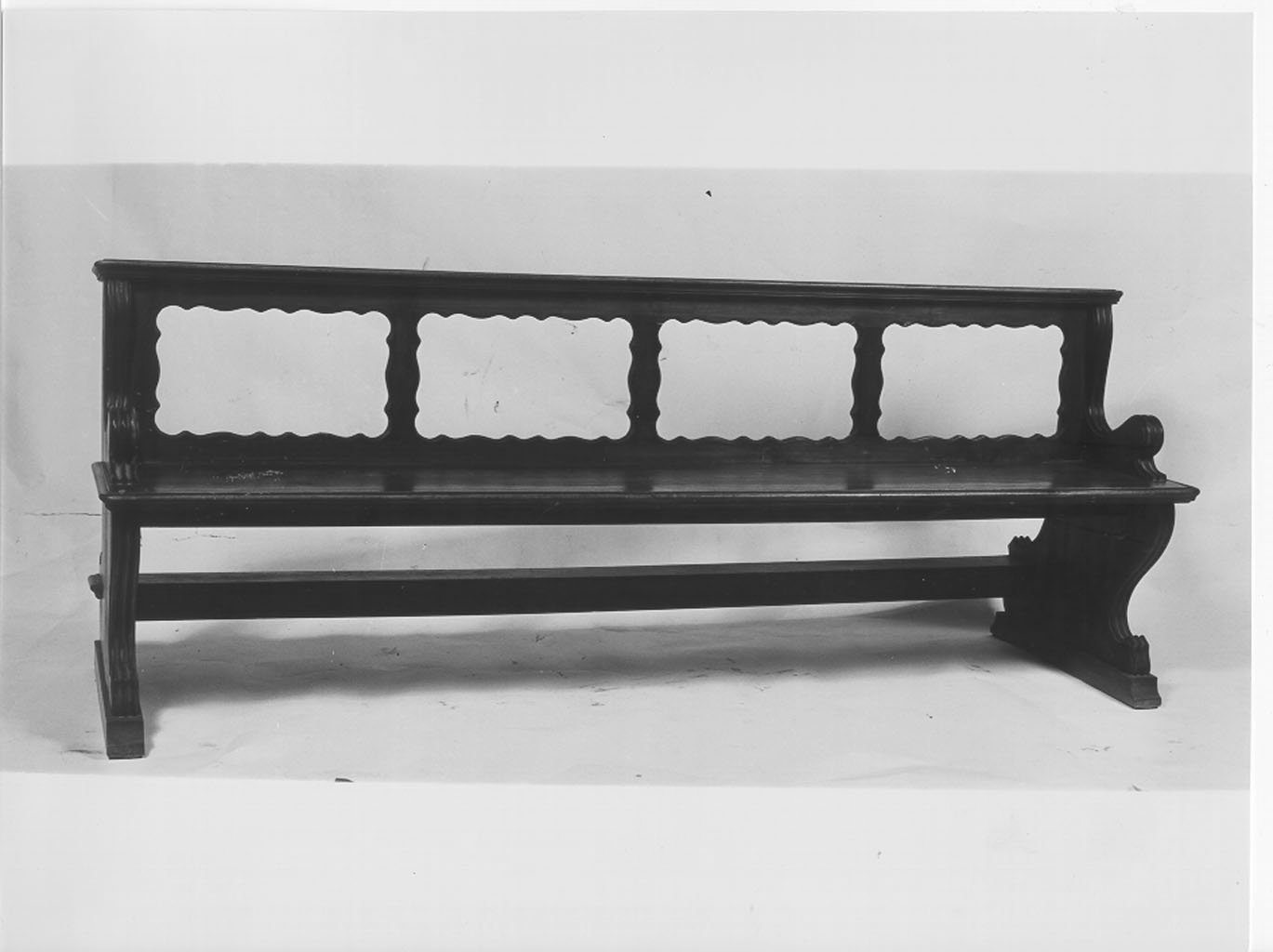 banco da chiesa, serie - manifattura mantovana (sec. XVIII)