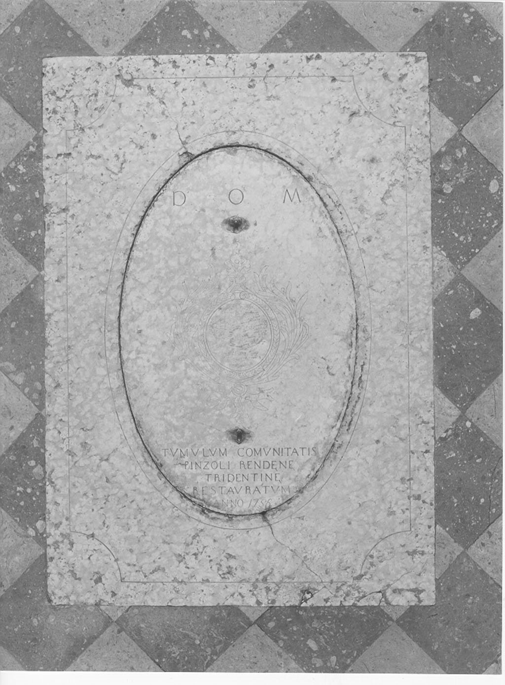 lastra tombale, opera isolata - manifattura mantovana (sec. XVIII, sec. XVIII)