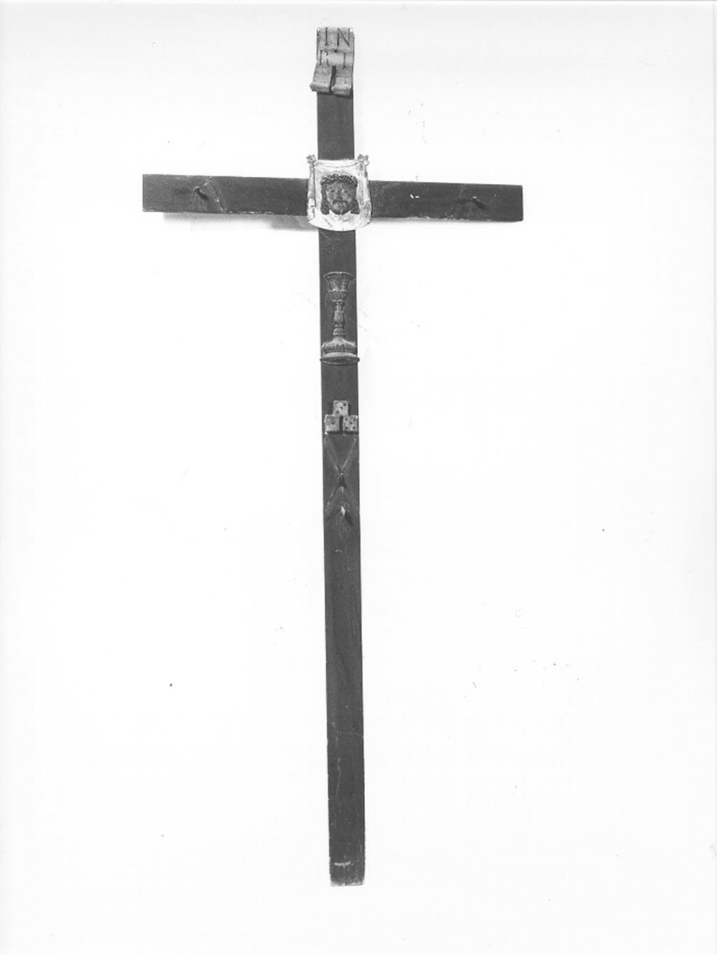 croce processionale, opera isolata - manifattura mantovana (sec. XVIII)