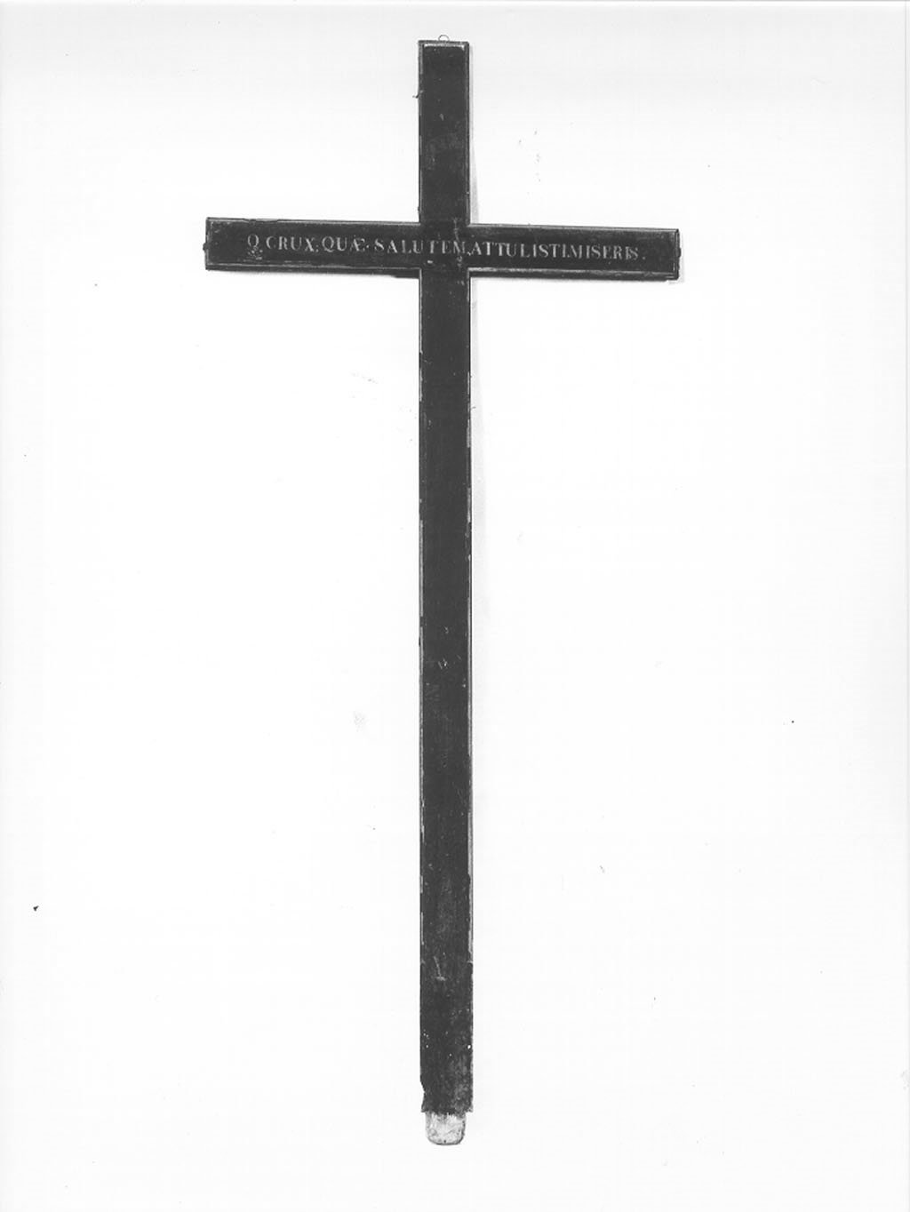 croce processionale, opera isolata - manifattura mantovana (sec. XVIII)