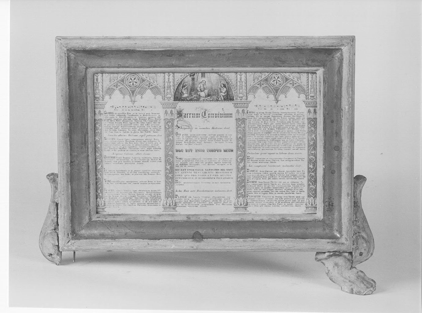 cartagloria, opera isolata - manifattura mantovana (fine sec. XIX)